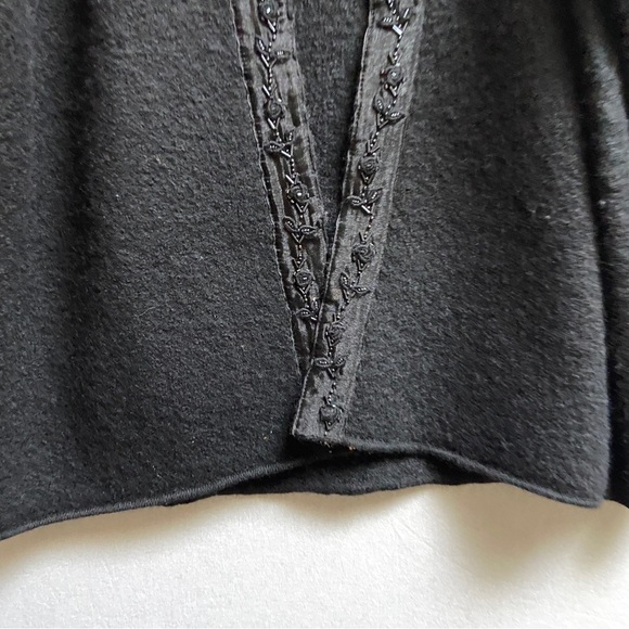 I.B Diffusion wool beaded long sleeve sweater cardigan Sz S - Picture 3 of 10